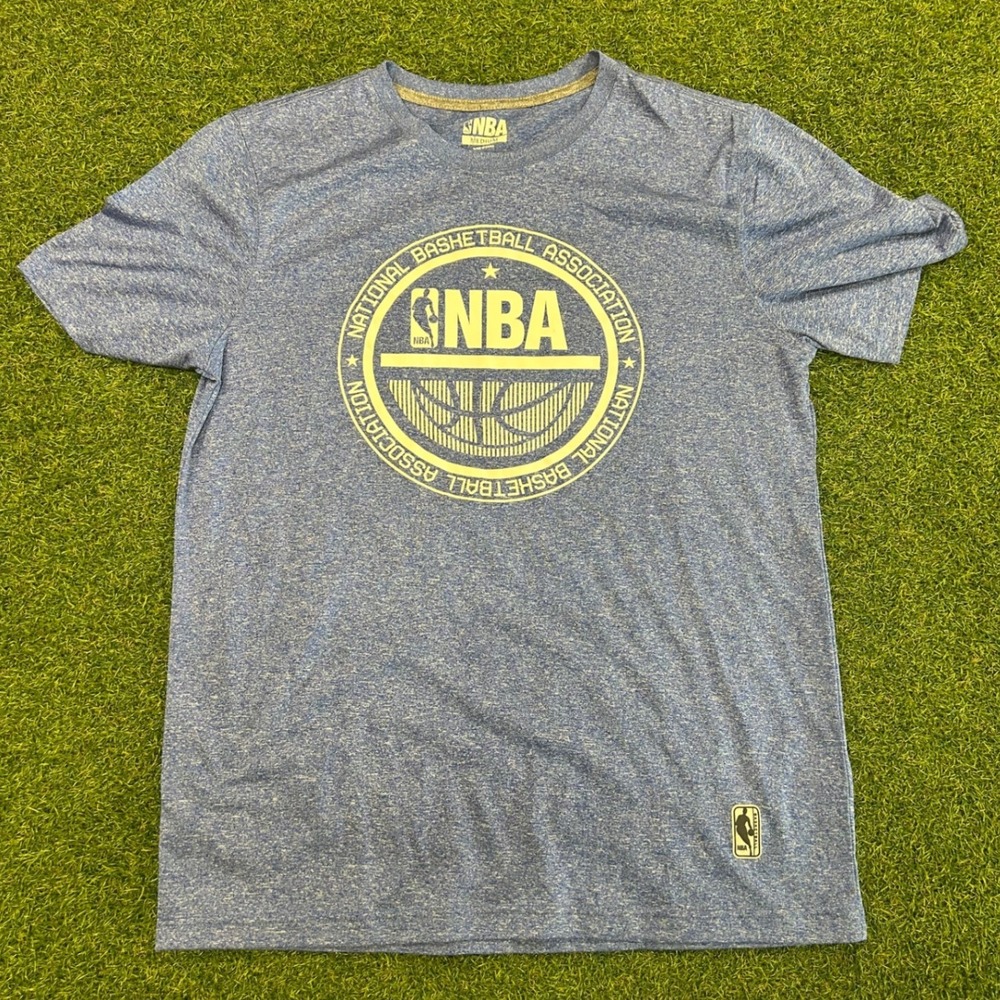 NBA National Basketball Association Blue Heather Graphic T-Shirt Mens Medium